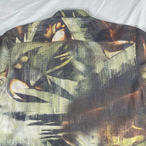 Lanzino Mens Multicolor Polyester Long Sleeve Button Up Shirt Size 4XL - Picture 12 of 12